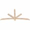 Ekena Millwork Alberta Smooth Timber Gable Bracket, Douglas Fir, 72"W x 39"H x 1 1/2"D x 3 1/2"F, 13/12 Pitch GBW072X39X0204ALB00SDF - alternate 5